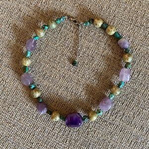 Beaded Choker with Adjustable Length Clasp